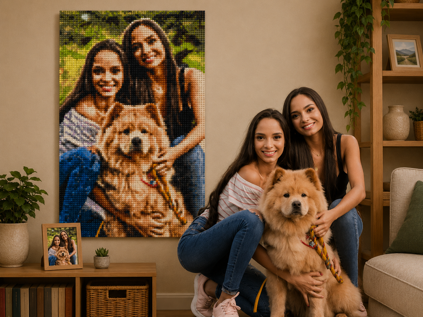 Custom Bricked Mosaic Portrait 30x50"