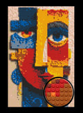 Abstract Face Bricked Mosaic Home Decor 20x30" - Memobrick