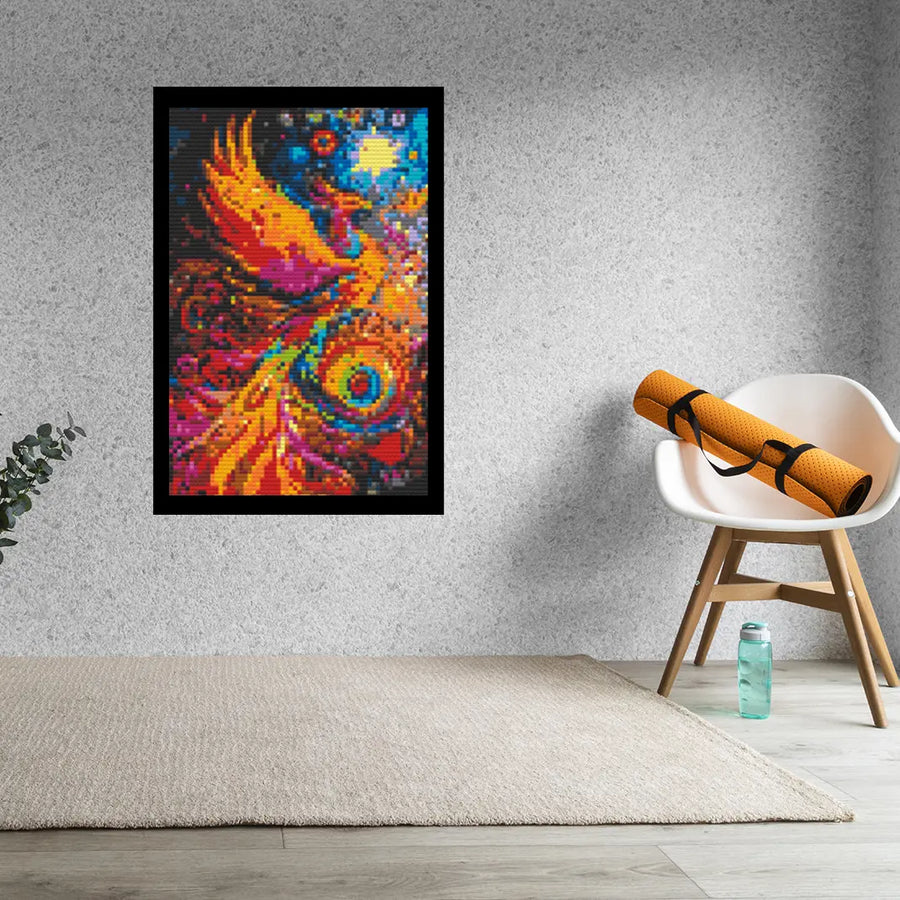 Abstract Phoenix  Bricked Mosaic Home Decor 20x30