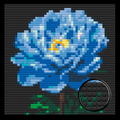Blue-Peony-Flower-Home-Decoration-Bricked-Mosaic-Portrait-16x16
