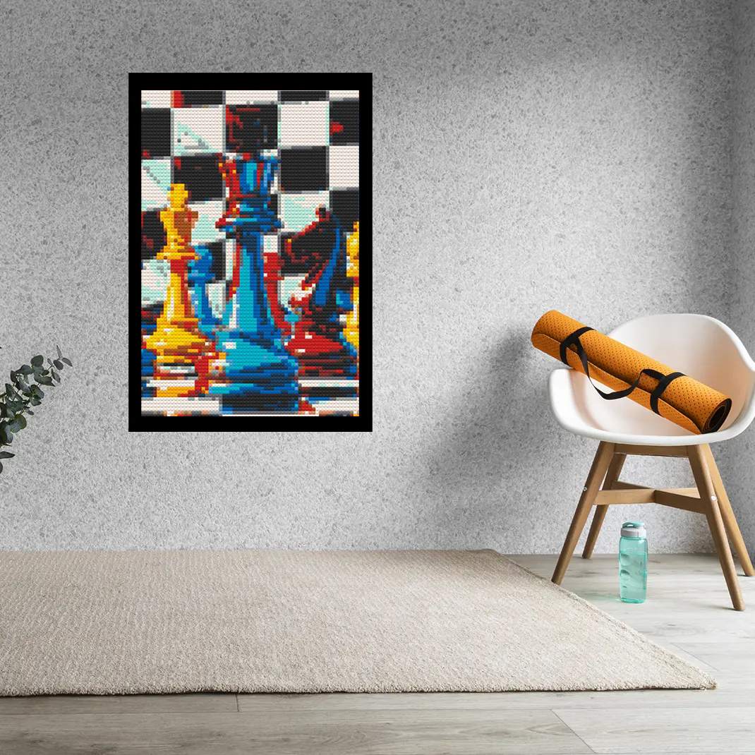 Chess-Pieces-Bricked-Mosaic-Home-Decor-20x30