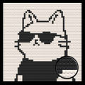 Cool-Cat-Home-Decoration-Bricked-Mosaic-Portrait-16x16