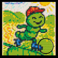 Cute Caterpillar Home decoration Bricked Mosaic Portrait 16x16" - Memobrick