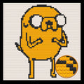 Jake the Dog  Home Decor Bricked Mosaic Portrait 20x20 Memobrick