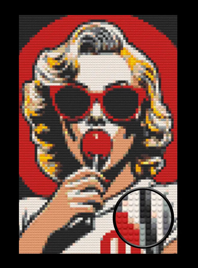 Lady Bricked Mosaic Home Decor 20x30" Memobrick