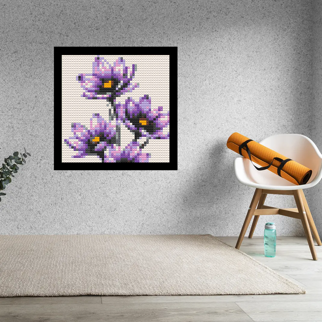 Lavender-Flower-Home-Decoration-Bricked-Mosaic-Portrait-16x16