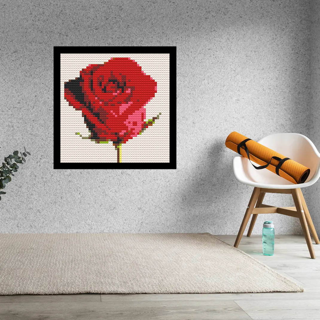 Rose-Home-Decoration-Bricked-Mosaic-Portrait-16x16