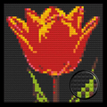 Rose-Home-Decor-Bricked-Mosaic-Portrait-16x16