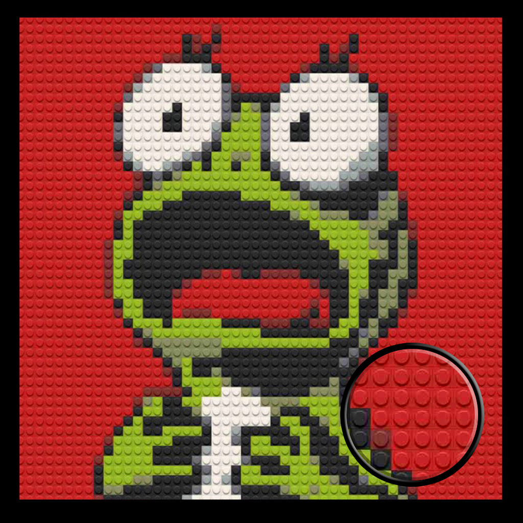 Shocked-Frog-Home-Decoration-Bricked-Mosaic-Portrait-16x16
