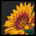 Sunflower-Home-Decoration-Bricked-Mosaic-Portrait-16x16