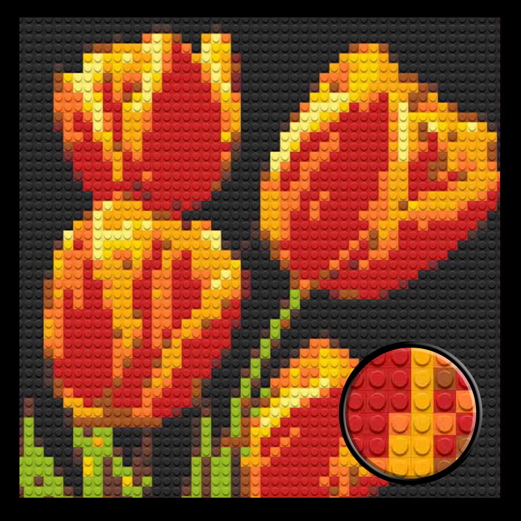 Tulips-Home-Decoration-Bricked-Mosaic-Portrait-16x16