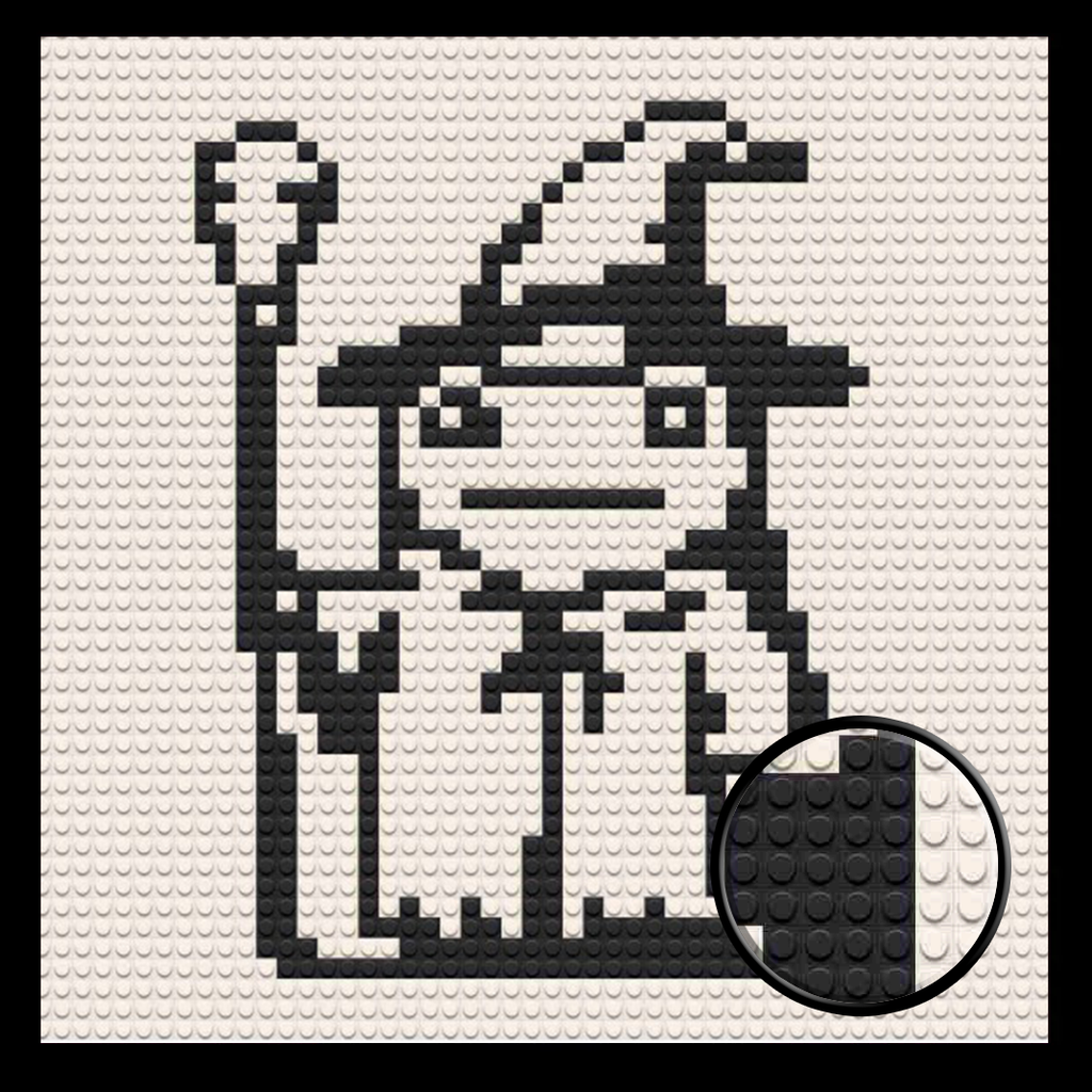 Wizard-Frog-Home-Decoration-Bricked-Mosaic-Portrait-16x16