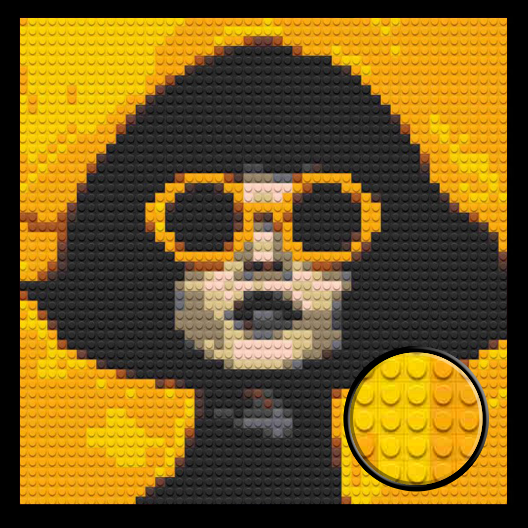 Woman-with-Yellow-Glasses-Home-Decoration-Bricked-Mosaic-Portrait-16x16
