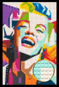 Bricked Mosaic Portrait 20x30" Pop Art - Memobrick