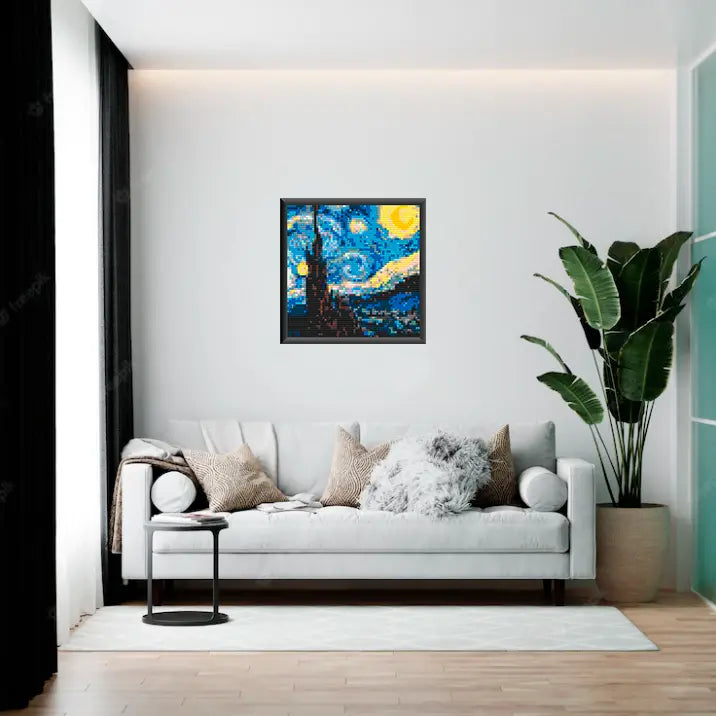 Bricked Mosaic 20x20" the starry Night - Memobrick