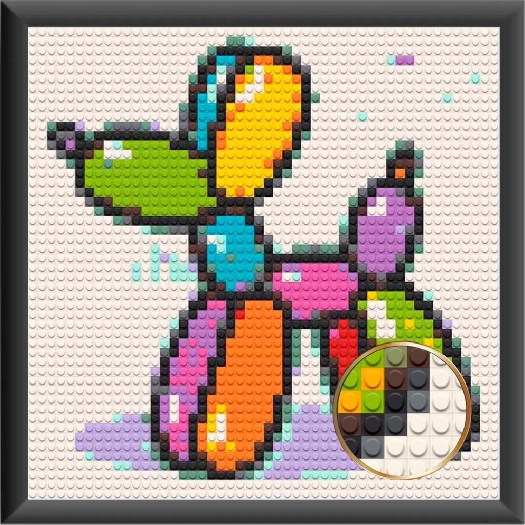 Bricked Mosaic 16x16" WOOF BUBBLE DOG - Memobrick